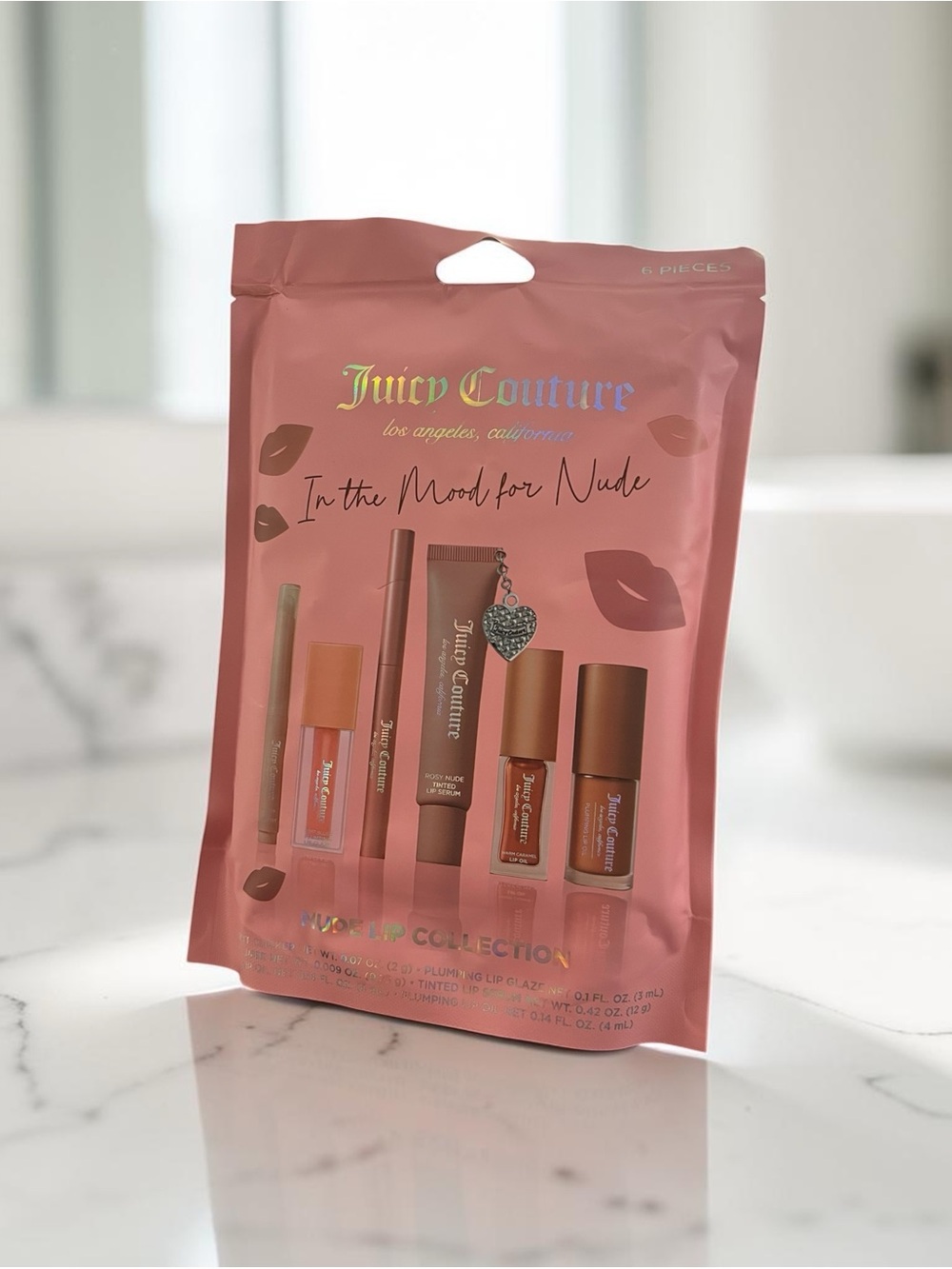 Juicy Couture Nude Lip Palette - Warm Pink & Peach Tones